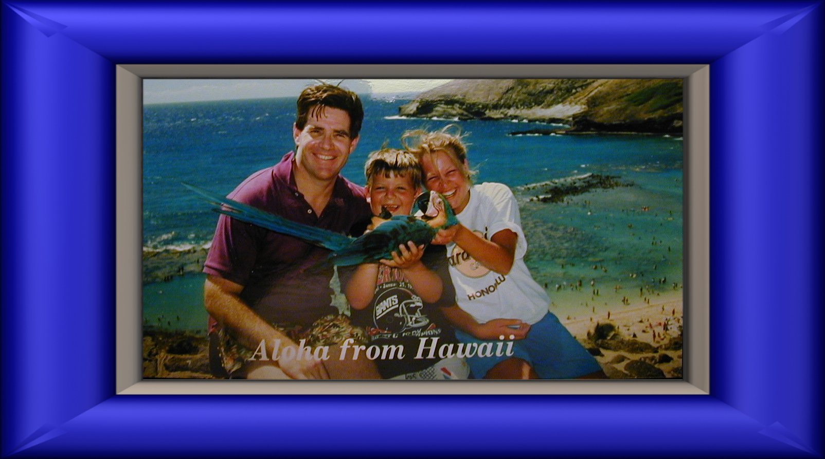 Rhonda, Joseph and Dad in Hawaii